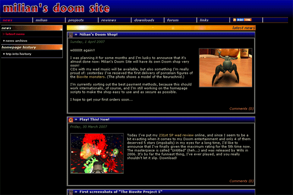 Milian's Doom Site v.3b